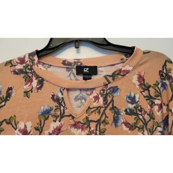 Iz Byer Women's Multicolored Print Long Sleeve Shirt Size Large - Picture 9 of 11